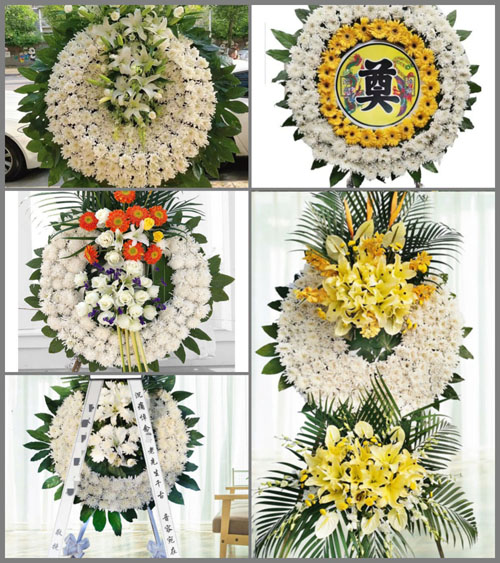 山东青岛胶州市胶北镇和睦屯村花圈速递